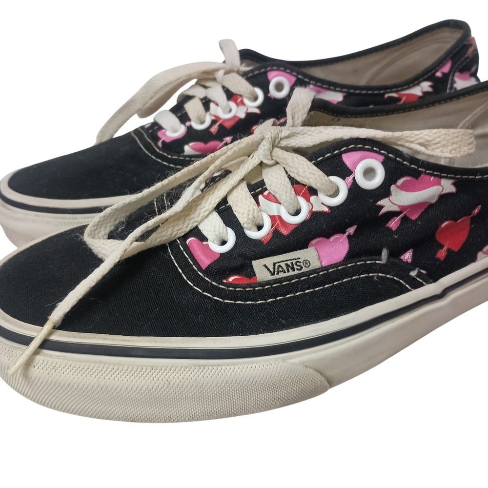 Vans‎ Authentic Skate Shoes Pink Hearts Vintage SKUW669